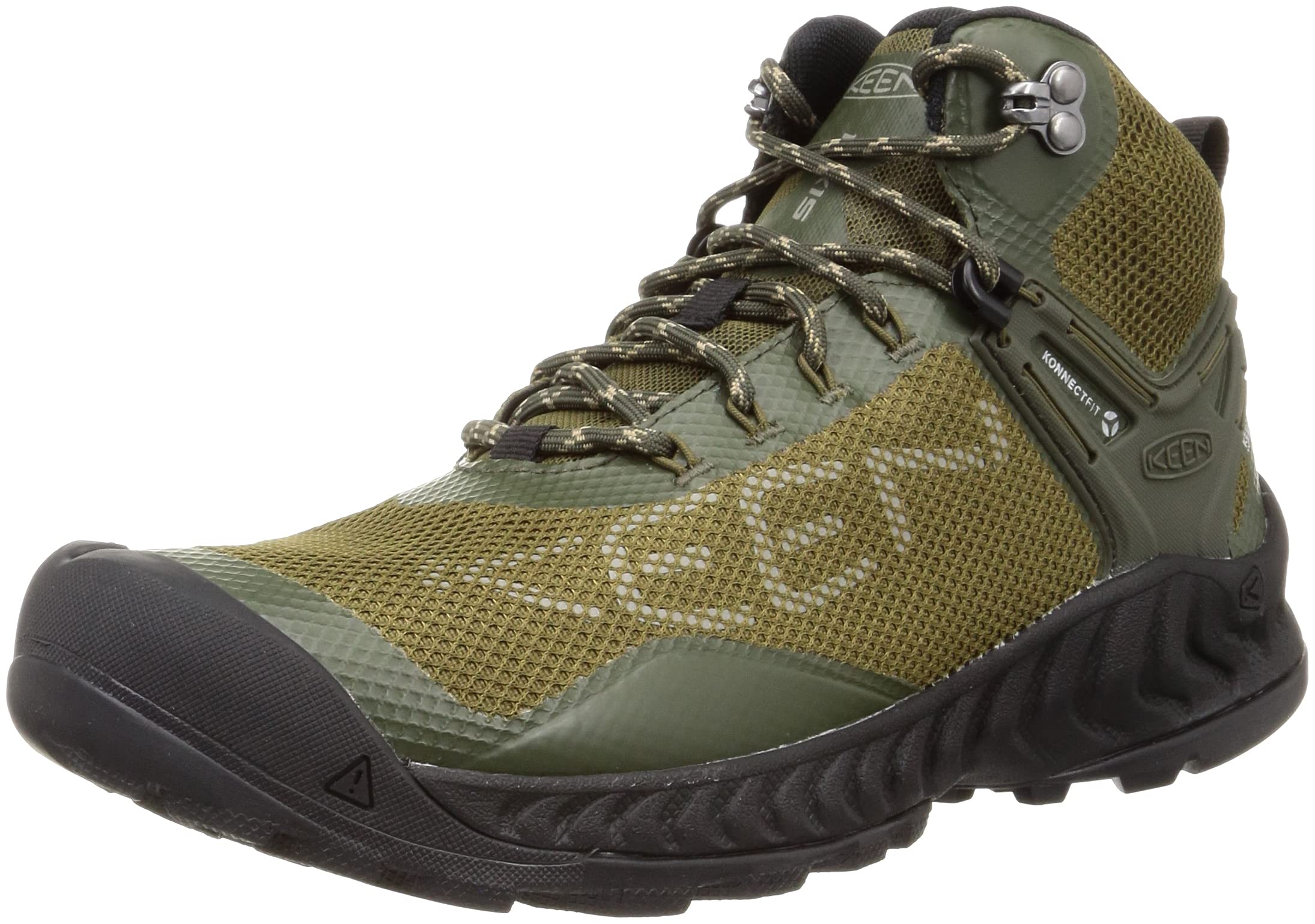 KEEN Men's NXIS EVO Mid Height Waterproof Hiking Boots, Forest Night ...