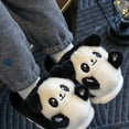 thumbnail image 5 of YLYL Fluffy Girl's Slippers Cute Cartoon Panda Plush Warm Cotton Slippers Anti Slip Home Outdoor Slippers, 5 of 9