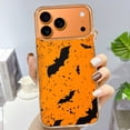 thumbnail image 3 of Case For Apple iPhone Air / 17 Pro / 17 Pro Max Series Case, Slim Thin Transparent Flexible Clear TPU Shockproof Phone Case For iPhone 17 Series, Halloween Bat (1), 3 of 6