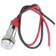 thumbnail image 5 of Indicador De Metal LED, Luz Indicadora De 6 Mm Latón Niquelado 6 Mm Acero Inoxidable A Prueba De Agua Con Cable Para Automóvil Camión Barco Velocímetro Odómetro Tacómetro Luz ANGGREK Blanco, 5 of 8
