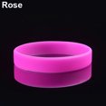 thumbnail image 1 of NUZYZ 2Pcs Fashion Silicone Wristbands Wrist Bands Solid Color Sports Design Bracelets Rose, 1 of 7