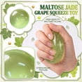 thumbnail image 2 of Bisitoy Green Grape Jade Beads Squeeze Toys 1Pc Soft Ball Design Fidget Toy for Travel Carry (Green), 2 of 7