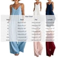 thumbnail image 3 of gakvbuo Summer Jumpsuits For Women Casual Dressy Wedding Camis Sleeveless Suspender Romper Solid Color Spaghetti Strap V-Neck Wide-Leg Pants, 3 of 6