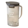 thumbnail image 2 of HongHeng Fridge Door Water Pitcher with Lid Perfect for Making Tea, Juice and Cold Drink, Water Jug Made of Clear PET, Clear Fiber Glass Carafe BPA free, 2 of 4