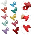 thumbnail image 6 of FRCOLOR Snack Bag Clips 10Pcs Binder Clips Paper Clamps Colorful File Document Binder Clamp Heavy Duty Sealing Clamps for Kitchen Office Drawings Bill,1.1"X1.02"X0.59", 6 of 10