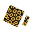 Haiem Sunflower 6 Pattern Baby Swaddle Blanket and Headband Set