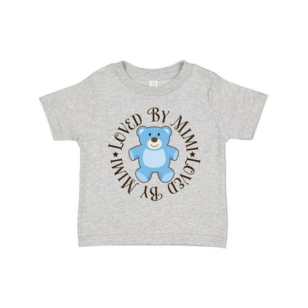 

Inktastic Loved by Mimi Baby Boy Bear Gift Toddler Boy Girl T-Shirt