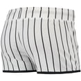 thumbnail image 3 of Women's Concepts Sport White Colorado Rockies Vigor Pinstripe Sleep Short, 3 of 3