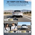 thumbnail image 3 of AZDOME 3 Channel Dash Cam M550 Pro 4K+2.5K+1080P Resolution Dual STARVIS Sensors WiFi GPS IR Night Vision 1 Pack 3.19 in Screen, 3 of 9
