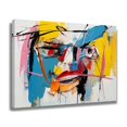 thumbnail image 2 of Abstract Art Modern Decorative Painting Close-up Of Face Framed Canvas Poster Bedroom Decor Sports Landscape Office Room Decor Gift,Frame-style,24x36inch(60x90cm), 2 of 8