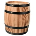 thumbnail image 4 of Barril de vino de roble Barril de vino de madera Barril de oporto vintage Cubo de whisky añejo Dispensador marrón, 4 of 9