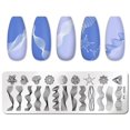 thumbnail image 4 of Nail Stamping Plates Line Pictures Nail Art Plate Stainless Steel Design Stamp Template for Printing Stencil Tools (J002), 4 of 4