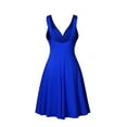 2024 New Women's Plus Size Vneck Women's Fall Dresses Retro Sling