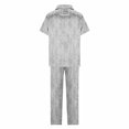 thumbnail image 5 of Tnhcen Women's 2 Piece Pajama Set Short Sleeve Top Pants Lounge Sets Summer Ladies Pjs Homewear Sets S-2XL, 5 of 6