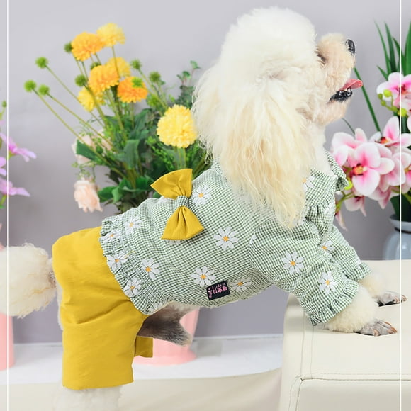 Liquidation & Promo, Cotton Padded Toy Dog Dress, Soft Bow Outfit, Lightweight Warm Coat, Cute Playwear, for Small Pups, Winter Fashion, Gift Choice, 4-Legged Design Akmoler Popular Picks