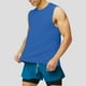 thumbnail image 1 of pstuiky Camisetas sin mangas para hombre, Camiseta deportiva de secado rápido de color liso con cuello redondo informal para hombre Tops elegantes para mujer xxl, 1 of 6