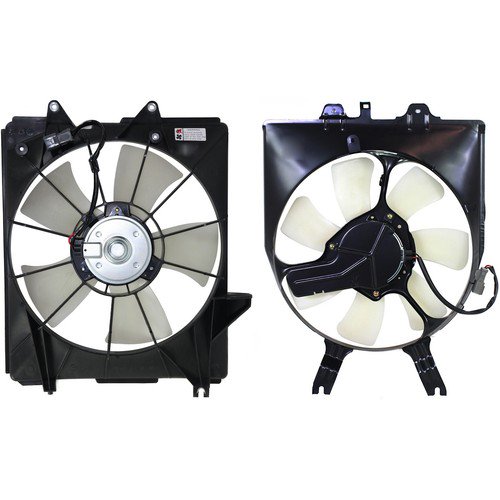 Radiator and A/C Condenser Cooling Fan For 2005-10 Honda Odyssey Left and Right