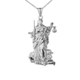 thumbnail image 1 of DESIGNER LADY JUSTICE PENDANT NECKLACE IN STERLING SILVER - Pendant only, 1 of 1