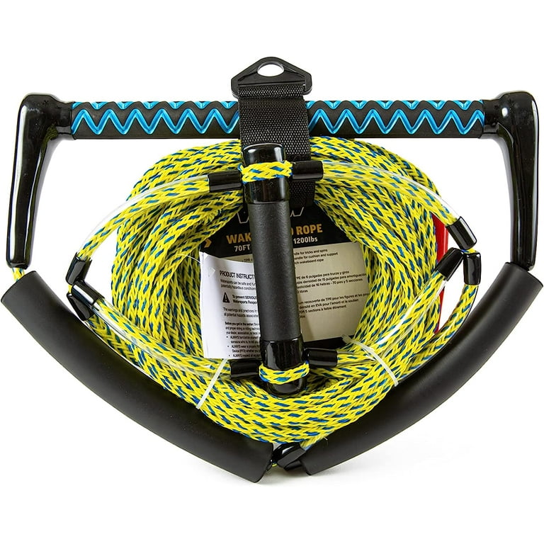 WOW Sports 70' Tow Rope for Wakeboard and Watersports, 70' Rope