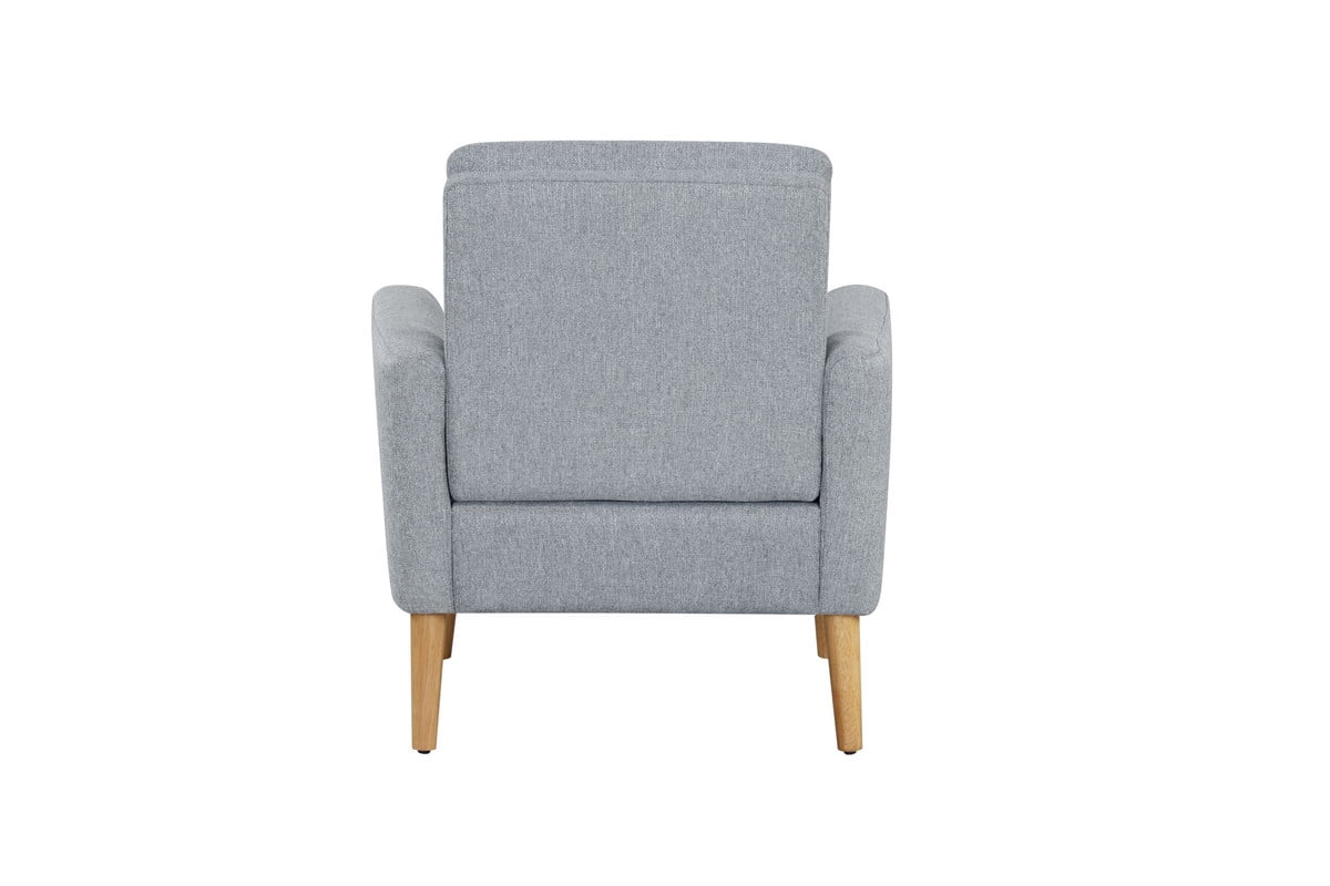 Mainstays Round Arm Accent Chair, Gray Linen
