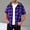 Purple, variant on Fnooota Mens Plaid Shirts with Hoodie, Casual Short Sleeve Breathable Lightweight Summer Shirts White Size S-3XL