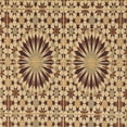 thumbnail image 1 of Ahgly Company Machine Washable Indoor Square Transitional Yellow Orange Area Rugs, 4' Square, 1 of 7