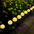 thumbnail image 2 of POINTERTECK Solar Stake Light Garden Decor Lights IP55 Waterproof Lawn Light Auto On/Off Solar Pathway Light Warm White Light for Patio Garden Outdoor, 2 of 8