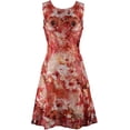thumbnail image 2 of Women's Sleeveless Lace Floral Print Princess Seam Dress, 2 of 4