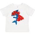 thumbnail image 3 of Inktastic Superhero Shark, Cute Shark, Blue Shark, Cape Boys or Girls Toddler T-Shirt, 3 of 5