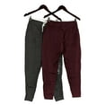 thumbnail image 2 of Calvin Klein Women's 2 Pack French Terry Joggers (Small, Grey/Deep Maroon), 2 of 4