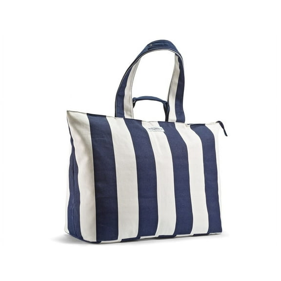 Fit   Fresh All The Things XL Tote Bag, Travel & Overnight Bag, Navy Stripe