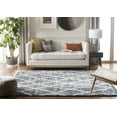 thumbnail image 3 of SAFAVIEH Berber Fringe Amyas Geometric Shag Area Rug, Gray/Cream, 9' x 12', 3 of 11