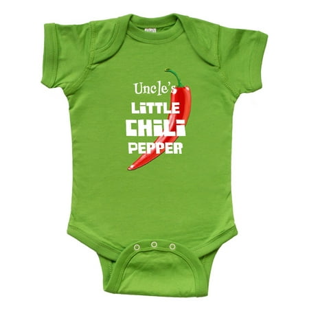 

Inktastic Uncle s Little Chili Pepper Gift Baby Boy or Baby Girl Bodysuit