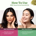 thumbnail image 6 of SVA Sweet Fennel Essential Oil – 4 Fl Oz – 100% Natural Fennel Oil - for Diffuser, Hair Care, Face, Skin Care, Aromatherapy, Scalp and Body Massage, Soap and Candle Making – with Dropper, 6 of 8