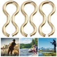 thumbnail image 3 of Small and Compact Steel Alloy 100PCS Outdoor Carp Fishing Wire Eyes Sinker, Steel Alloy Carp Fishing Wire Eyes Sinker, Wild Fishing for Fishing Enthusiasts L, 3 of 8