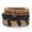 0045, variant on 4Pcs/Set Retro Punk Hemp rope Coconut Shell Beads Leather Wrist Cuff Bracelet-0034