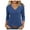 Dark Blue, variant on TAGOLD Womens Sweater Tops,Casual Plus Size Fall Tops Blouse for Womens,Women's Summer Solid Color Quarter Sleeve Temperament V-neck Pullover Top Beige L