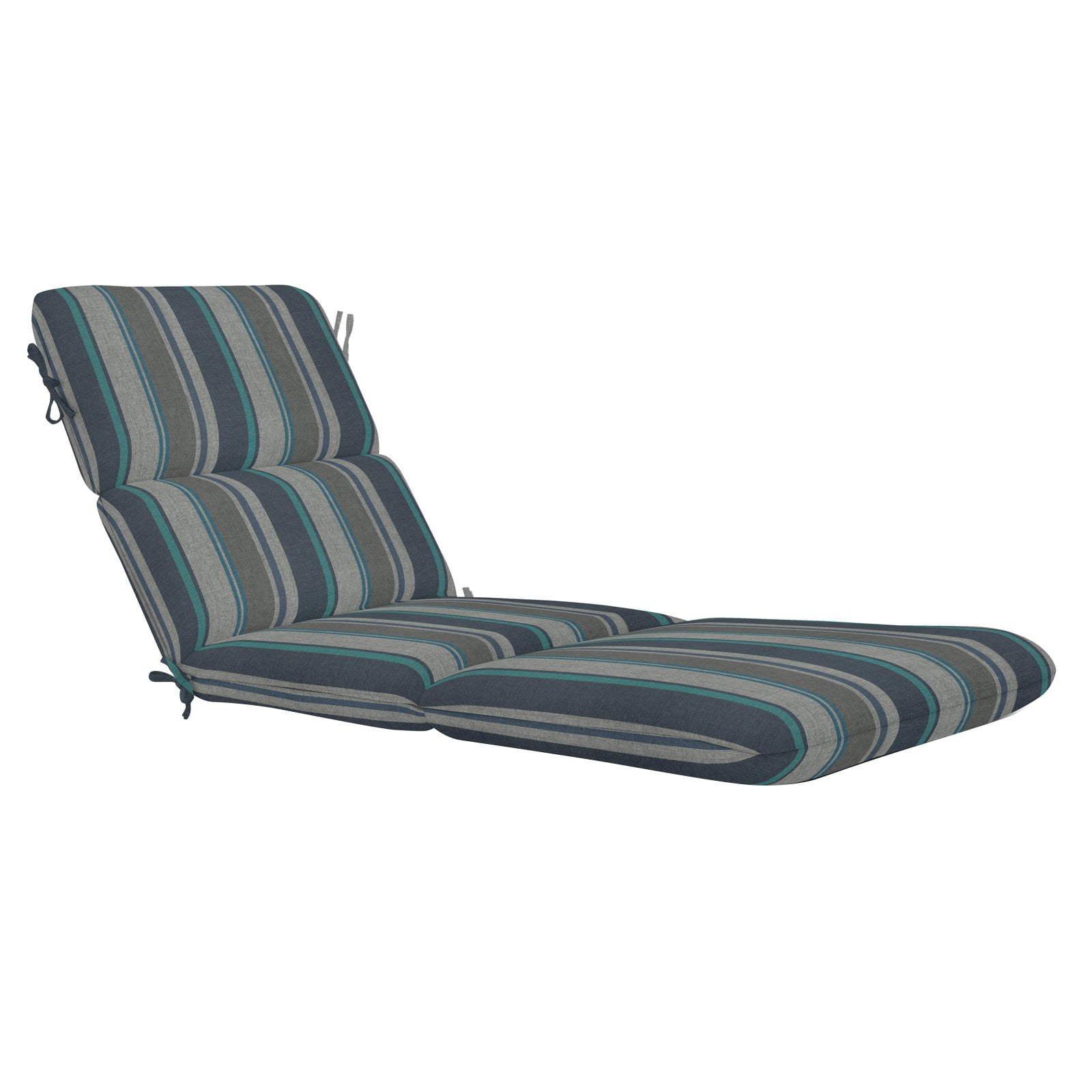 Sunbrella Striped Outdoor Chaise Cushion 74 x 22 in. Brannon