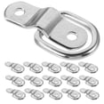 thumbnail image 1 of TEHAUX 16Pcs Durable Silver Trailer Tie Down Hooks with D Rings for Secure Truck Bed Cargo Lashing, 1 of 7