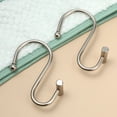 thumbnail image 3 of 12 Uds ganchos para cortina ganchos S anillos para cortina de ducha ganchos para cortina de ducha para baño cocina, 3 of 7