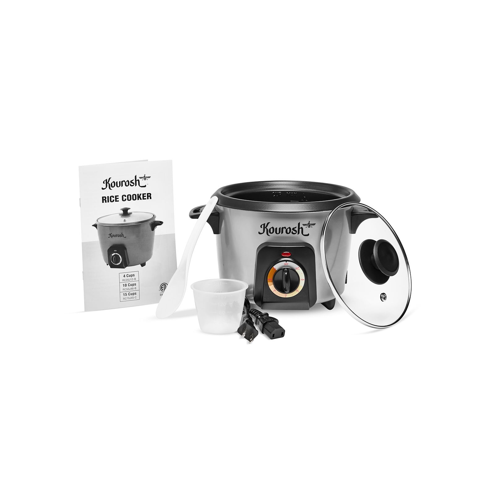 YEDI KOUROSH Automatic Persian Rice Cooker - Tahdig Rice Maker Perfect Rice Crust (4 CUP)