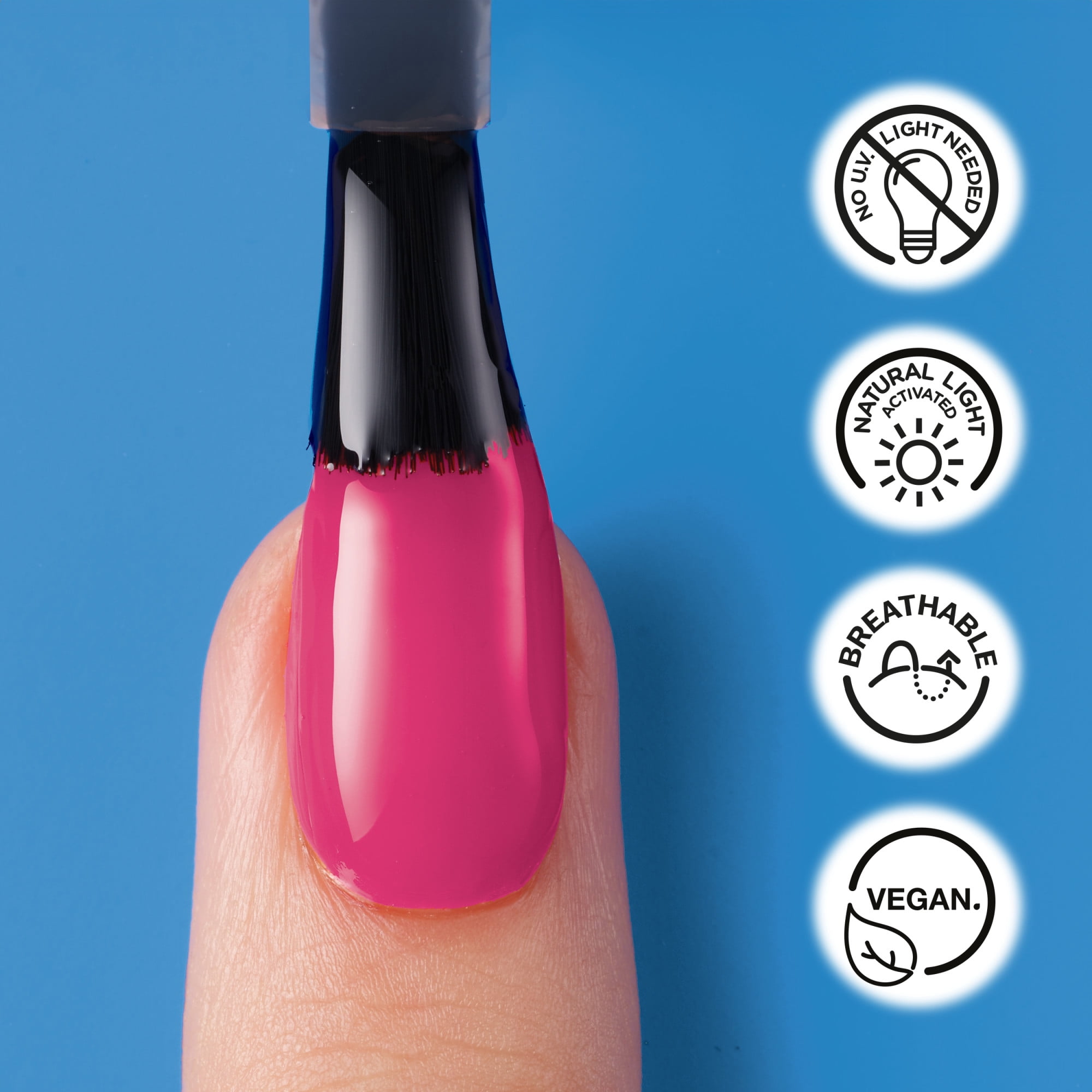 Vernis à ongles Sally Hansen Miracle Gel Supercharged Pinks, avec Complexe Color Grip, longue tenue, pour un résultat digne d'un salon de beauté, Blush Crush, 14.7 ml