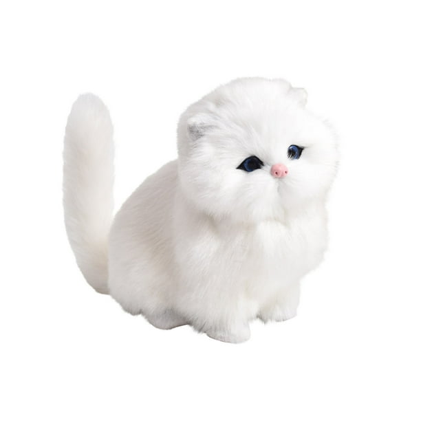 Herrnalise Good Toys for Girls Simulation Cat Plush Animals Toy Will ...