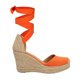 thumbnail image 2 of Alpargata Punta Cerrada De Plataforma Virginia Con Yute Lona Premium Naranja Para Mujer, 2 of 5