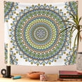 thumbnail image 3 of DaShan Green Mandala Tapestry Wall Hanging,Indian Hippie Wall Decor for Bedroom Living Room Dorm,80"Wx60"L, 3 of 6