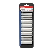 Hyper Tough 9-Piece 1/2-inch Drive Deep Metric Socket Set (mm)