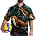 thumbnail image 4 of Platypus Men's Hawaiian Printed Short Sleeve Button Down Casual Beach Shirt's, Unisex, 4 of 6