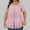 B_ Pink, variant on Olyvenn Womens Plus Size Tops Tunic Short Sleeve Square Neck Shirts Casual Soft Blouse Pleated Floral Printed Summer Tops Pink XXXXXL