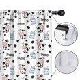 thumbnail image 4 of Blackout Kids Curtains,White Cow Milk Pattern Childrens Insulated Curtains Set Of 2,Bedroom Essentials,Toddler Room Decor 42x54in(106x137cm), 4 of 5