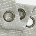 thumbnail image 4 of JINCHAN Boho Linen Curtains for Living Room Farmhouse Striped Geometric Drapes Light Filtering Bedroom Window Curtains 2 Panels Grommet Grey W50 x L90, 4 of 7